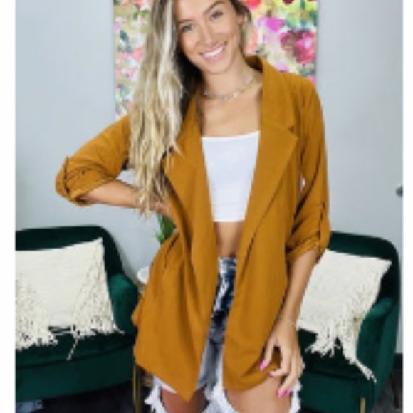 NWT 🌻Copper 3/4 sleeve Blazer - Picture 5 of 10